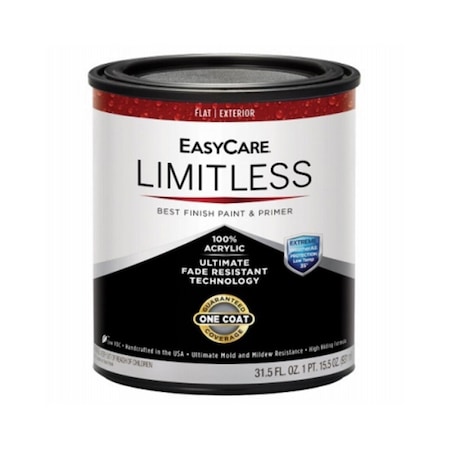 Gourmetgalley 1 qt. EasyCare Limitless Exterior Latex House Flat Paint & Primer Pastel Base GO3850073